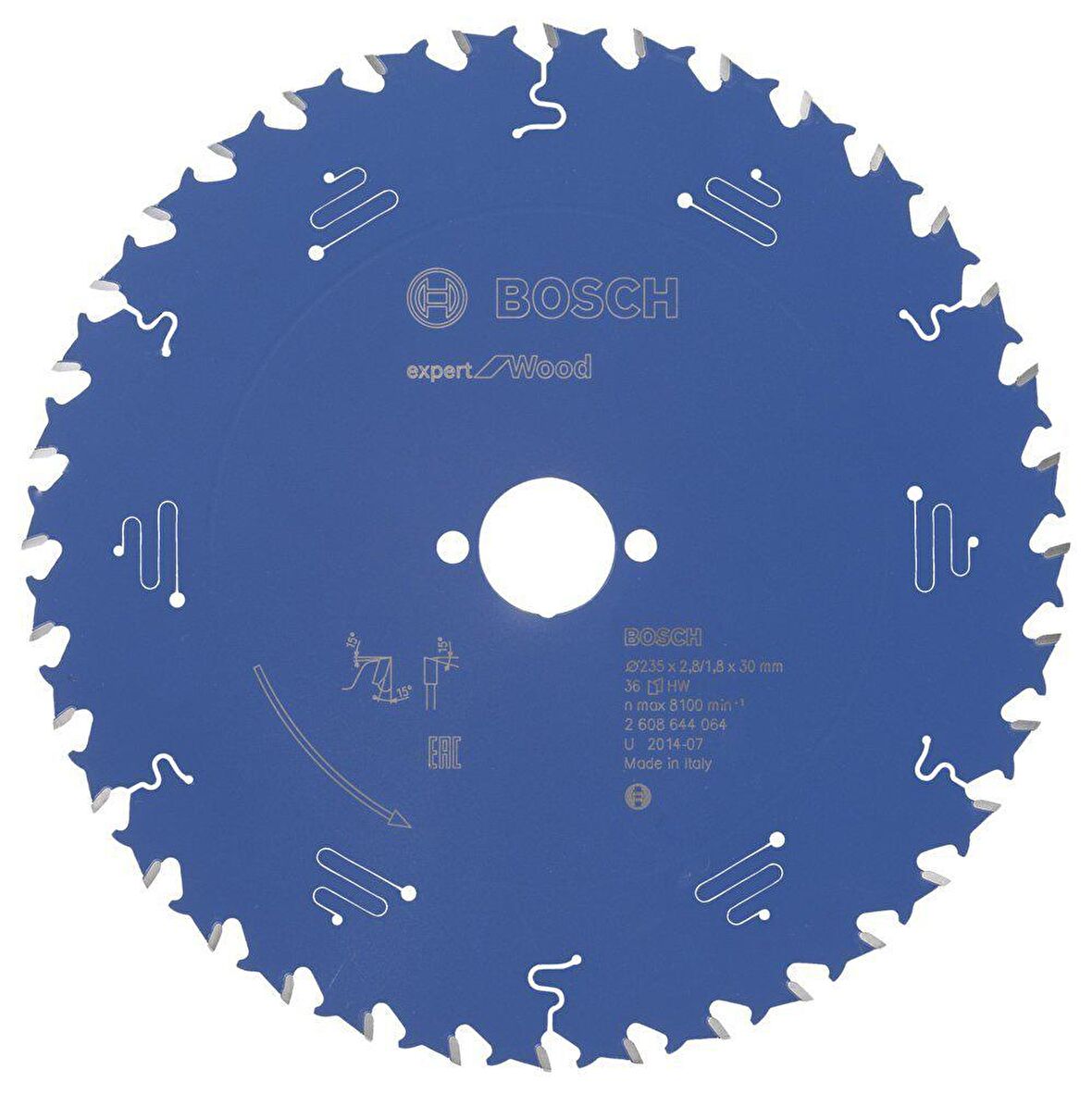 Bosch Ahşap Kesme Daire Testere Bıçağı 235*30 mm 36 Diş Expert 2608644064